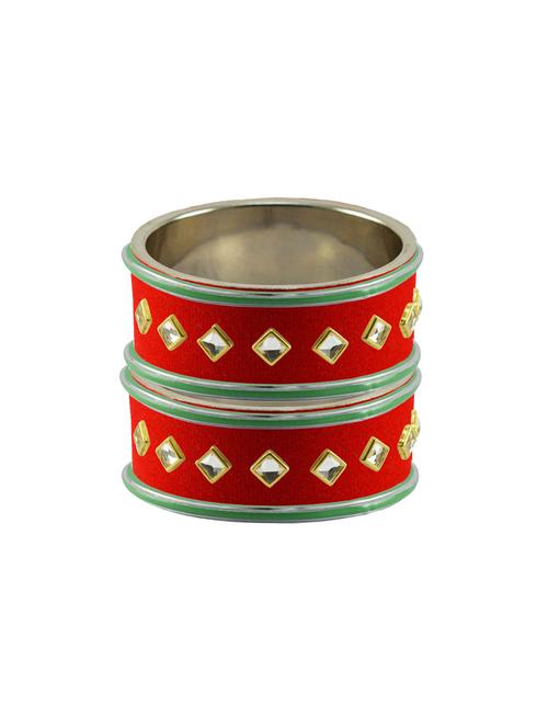 kundan work of metallic kada - 18772882 - Very Small Image - 1