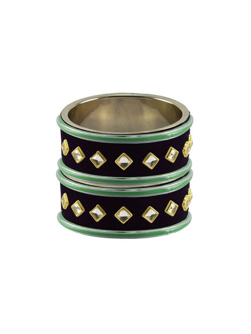 kundan work of metallic kada - 18772884 - Very Small Image - 1
