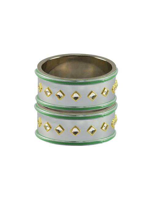 kundan work of metallic kada - 18772885 - Very Small Image - 1