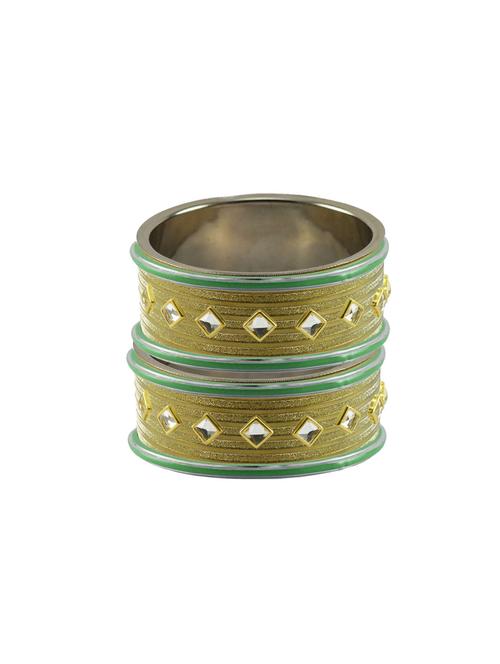 kundan work of metallic kada - 18772886 - Very Small Image - 1