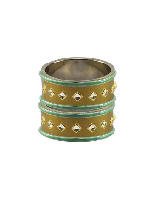 kundan work of metallic kada - 18772887 - Very Small Image - 1