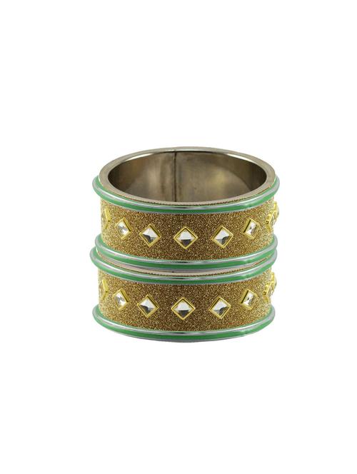 kundan work of metallic kada - 18772889 - Very Small Image - 1