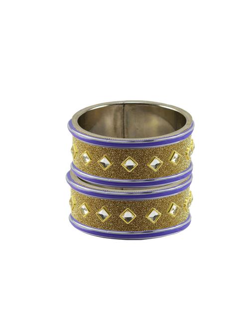 golden stone stud brass bangle - 18773001 - Very Small Image - 1