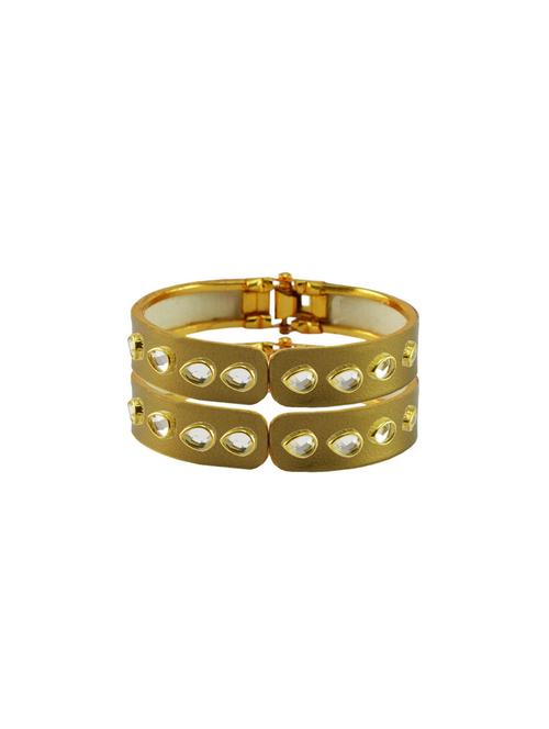 golden stone stud brass bangle - 18773076 - Very Small Image - 1