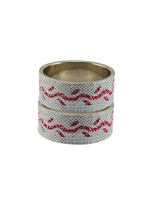 white stone stud brass bangle - 18773130 - Very Small Image - 1