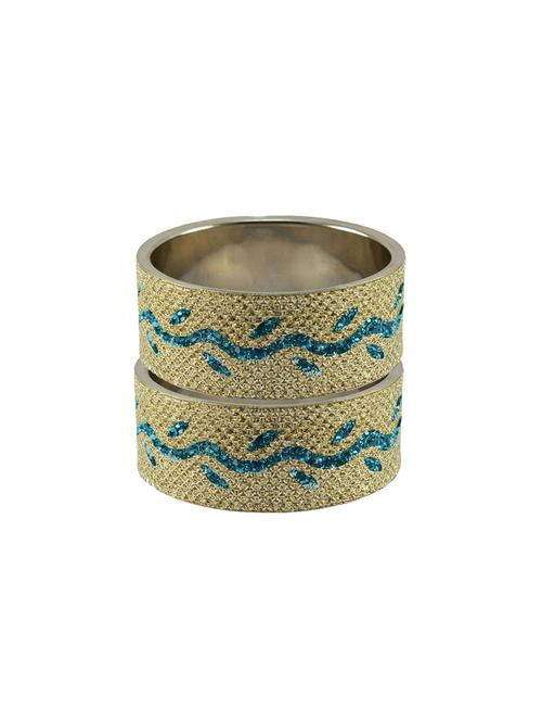 golden stone stud brass bangle - 18773142 - Very Small Image - 1