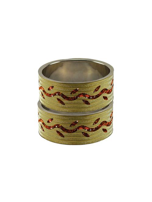 golden stone stud brass bangle - 18773165 - Very Small Image - 1