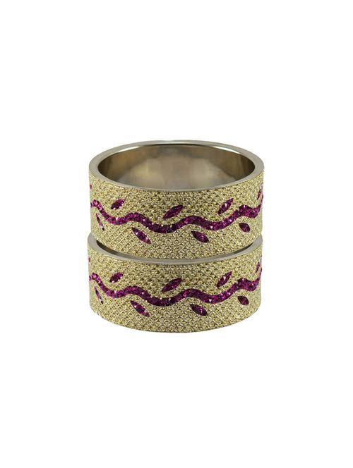 golden stone stud brass bangle - 18773186 - Very Small Image - 1