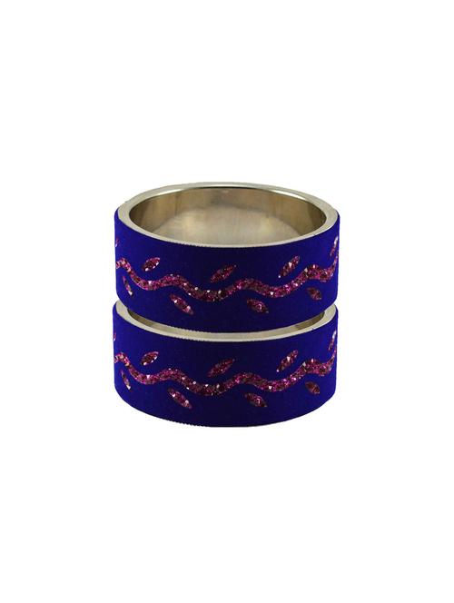blue stone stud brass bangle - 18773190 - Very Small Image - 1