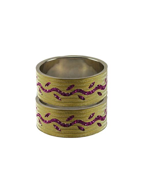 golden stone stud brass bangle - 18773194 - Very Small Image - 1