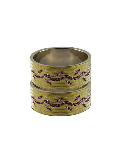 golden stone stud brass bangle - 18773209 - Very Small Image - 1