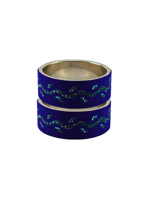 blue stone stud brass bangle - 18773220 - Very Small Image - 1