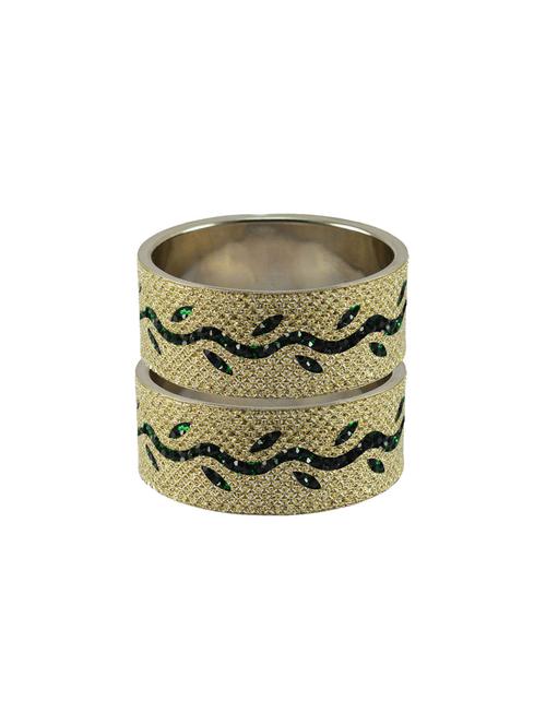 golden stone stud brass bangle - 18773243 - Very Small Image - 1