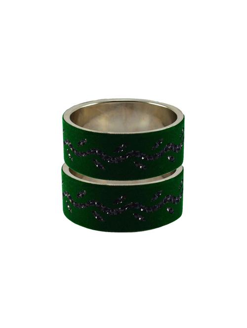 green stone stud brass bangle - 18773255 - Very Small Image - 1