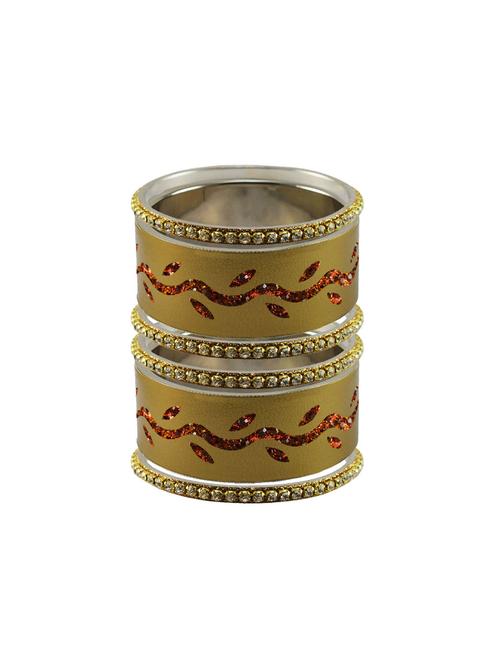 golden stone stud brass bangle - 18773348 - Very Small Image - 1