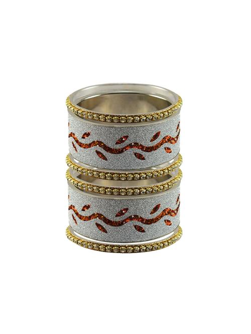 white stone stud brass bangle - 18773349 - Very Small Image - 1