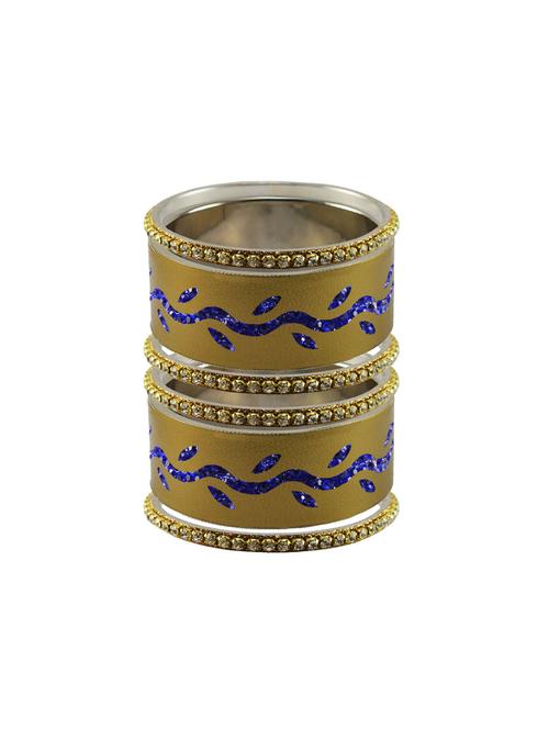 golden stone stud brass bangle - 18773421 - Very Small Image - 1