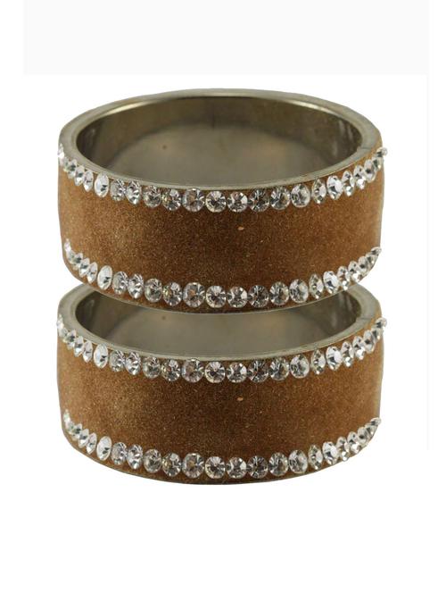 stone stud brass bangle - 18773802 - Very Small Image - 1