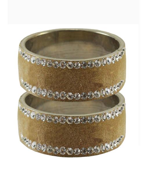 stone stud brass bangle - 18773808 - Very Small Image - 1