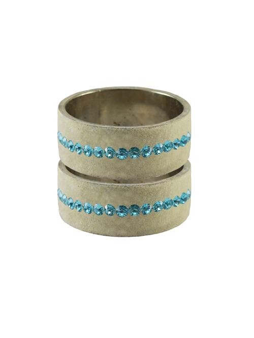 stone stud brass bangle - 18773883 - Very Small Image - 1