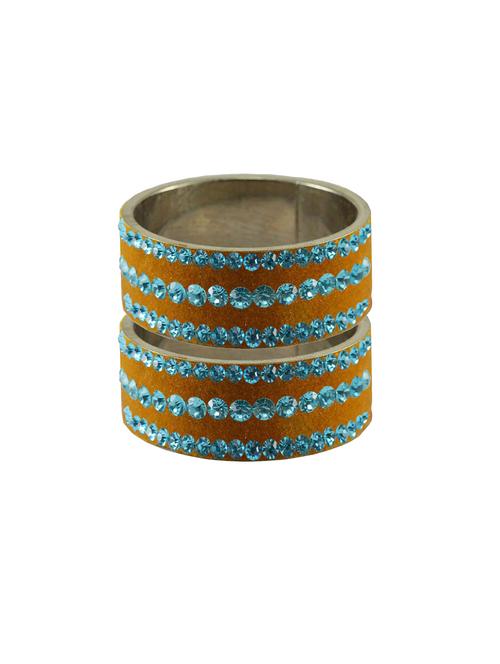 stone stud brass bangle - 18773996 - Very Small Image - 1