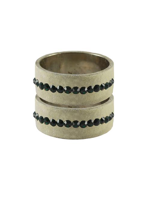 stone stud brass bangle - 18774043 - Very Small Image - 1