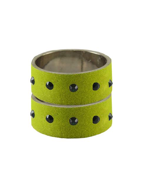 stone stud brass bangle - 18774102 - Very Small Image - 1