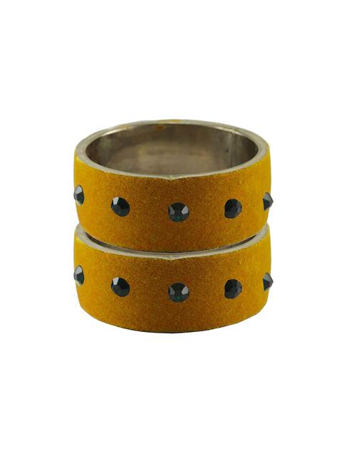 stone stud brass bangle - 18774130 - Very Small Image - 1