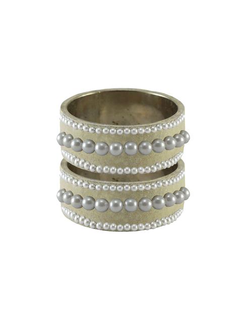 stone stud brass bangle - 18774152 - Very Small Image - 1