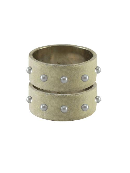 stone stud brass bangle - 18774154 - Very Small Image - 1