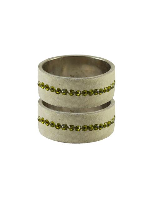 stone stud brass bangle - 18774289 - Very Small Image - 1