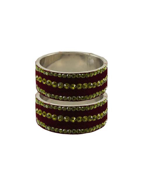 stone stud brass bangle - 18774296 - Very Small Image - 1