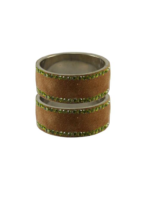 stone stud brass bangle - 18774299 - Very Small Image - 1