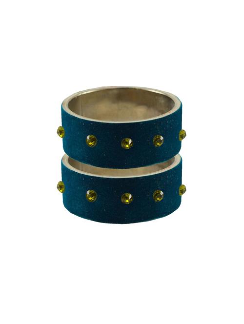 stone stud brass bangle - 18774375 - Very Small Image - 1