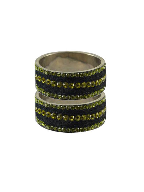 stone stud brass bangle - 18774404 - Very Small Image - 1