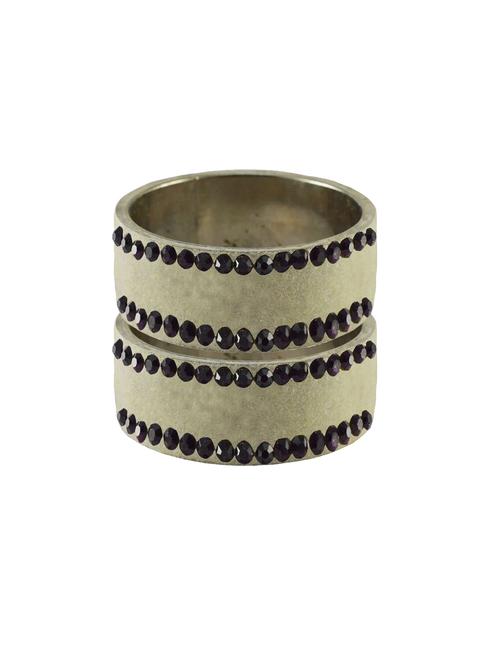 stone stud brass bangle - 18774418 - Very Small Image - 1
