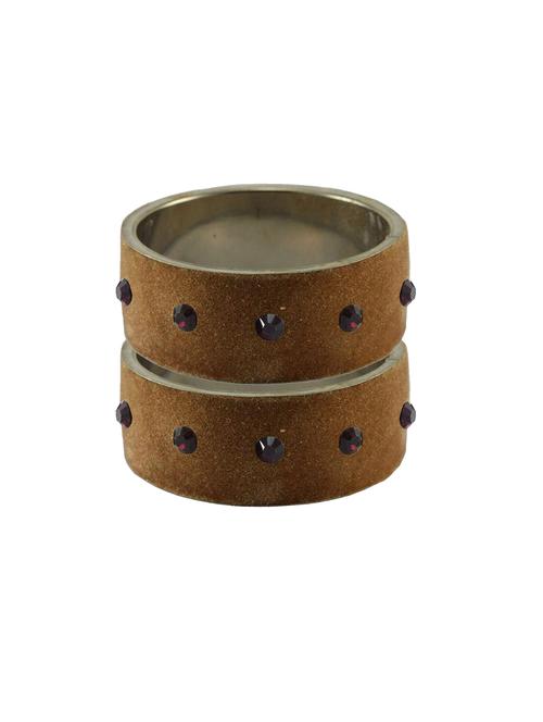 stone stud brass bangle - 18774427 - Very Small Image - 1