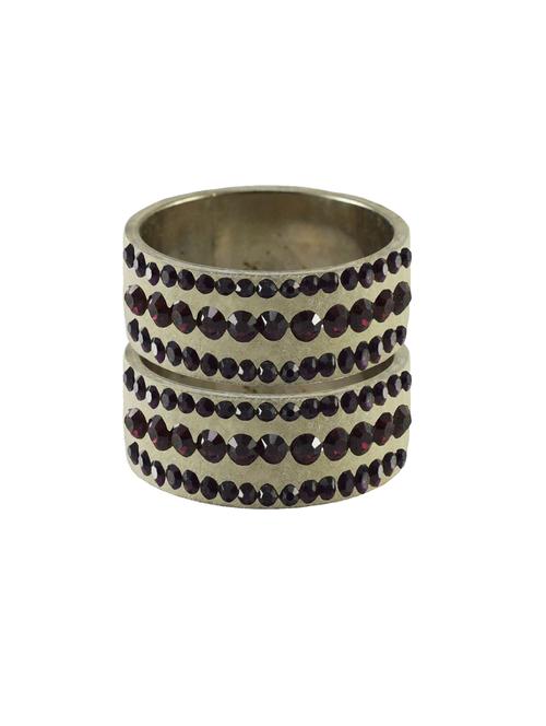stone stud brass bangle - 18774498 - Very Small Image - 1