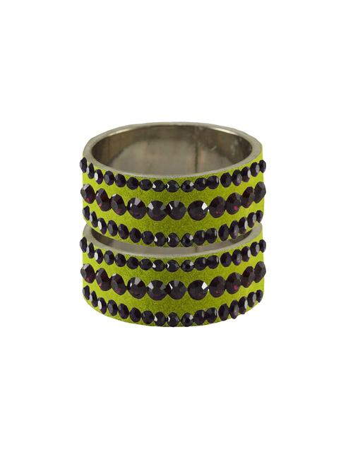 stone stud brass bangle - 18774528 - Very Small Image - 1