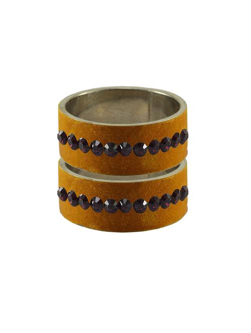 stone stud brass bangle - 18774544 - Very Small Image - 1
