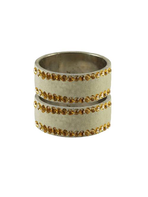 stone stud brass bangle - 18774582 - Very Small Image - 1