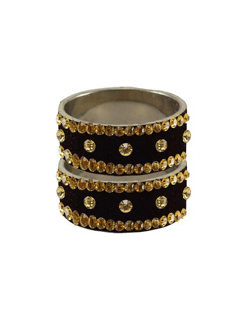 stone stud brass bangle - 18774647 - Very Small Image - 1