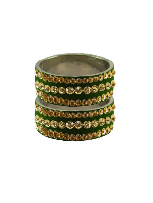 stone stud brass bangle - 18774700 - Very Small Image - 1