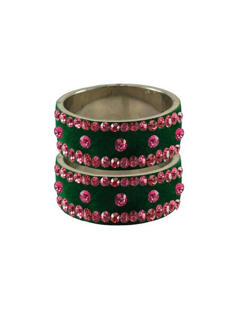 dark maroon coloured stone stud brass bangle - 18774814 - Very Small Image - 1