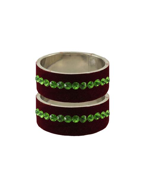 black coloured stone stud brass bangle - 18774862 - Very Small Image - 1