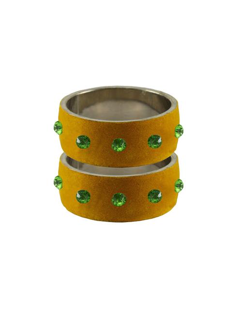 light brown coloured stone stud brass bangle - 18774898 - Very Small Image - 1