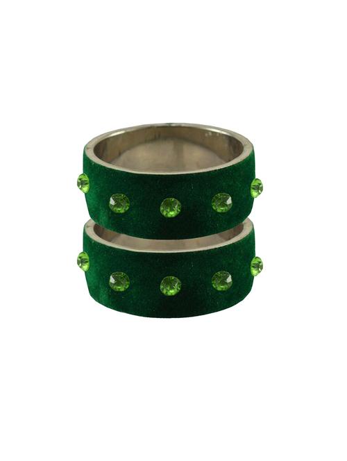green stone stud brass bangle - 18774948 - Very Small Image - 1