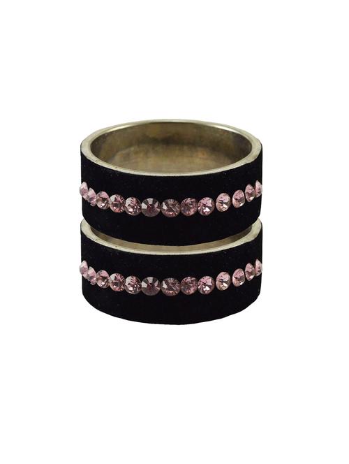 black stone stud brass bangle - 18774991 - Very Small Image - 1