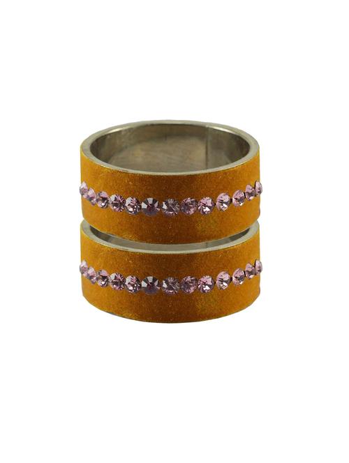 stone stud brass bangle - 18775100 - Very Small Image - 1