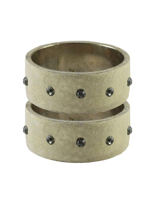 stone stud brass bangle - 18775393 - Very Small Image - 1